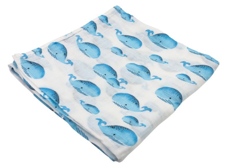Fun Whale Swaddle - Premium Baby Gift Sets from Lolly Banks - Just $19.95! Shop now at Pat&