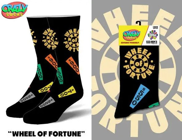 Wheel of Fortune Crew Socks - Premium Socks from Crazy Socks - Just $7.0! Shop now at Pat&