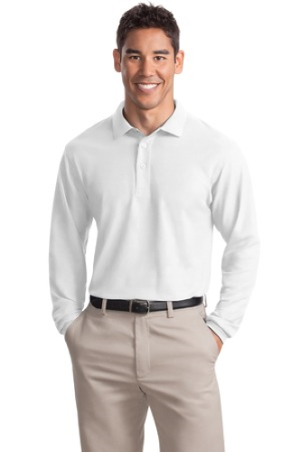 Veritas - Port Authority Unisex Long Sleeve Silk Touch Polo - Premium School Uniform from Pat&