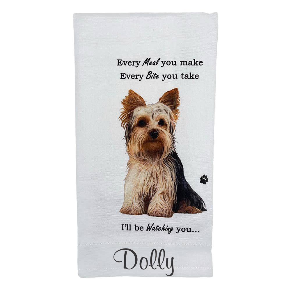 Yorkie Kitchen Towel - Premium Kitchen Towels from E&S Pets - Just $9.95! Shop now at Pat's Monograms