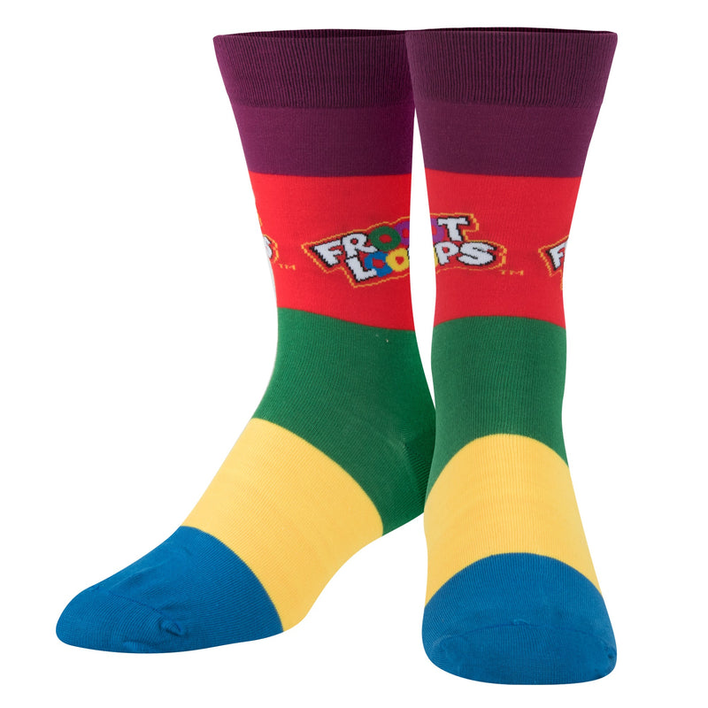 Froot Loops Crew Socks - Premium Socks from Crazy Socks - Just $7.00! Shop now at Pat&