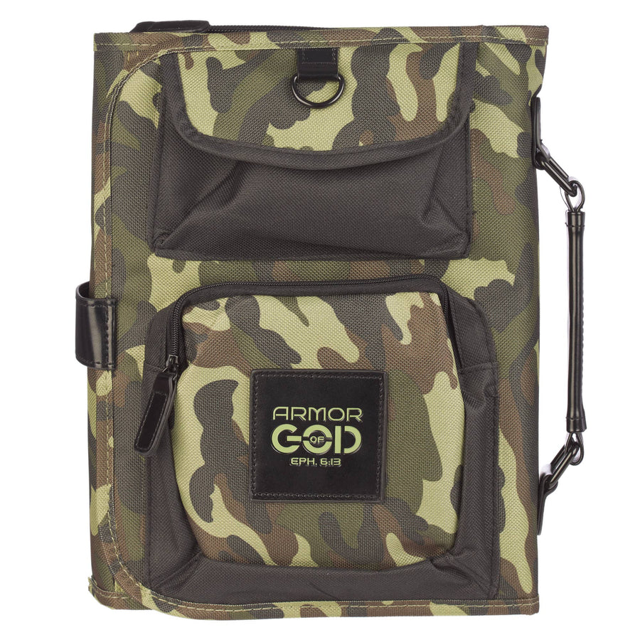 Camouflage Tri-Fold Organizer Bible Cover - Premium Books and Devotionals from Christian Art Gifts - Just $34.99! Shop now at Pat's Monograms