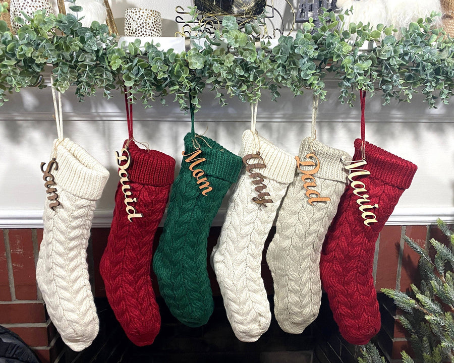 Solid Cable Knit Christmas Stocking - Premium  from Pippero - Just $12.95! Shop now at Pat's Monograms
