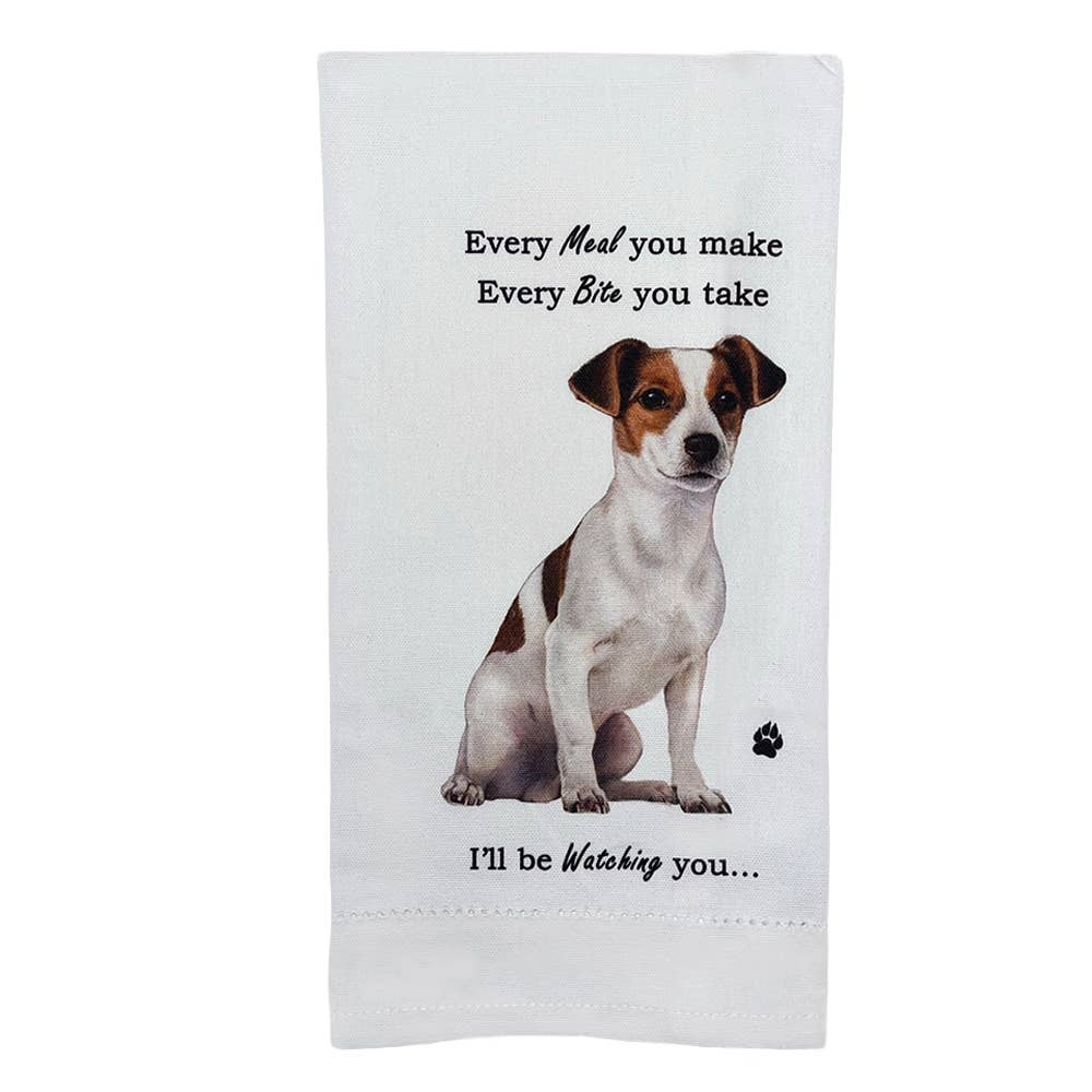Jack Russell Kitchen Towel - Premium Kitchen Towels from E&S Pets - Just $9.95! Shop now at Pat's Monograms