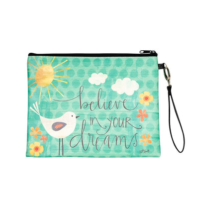 Believe in Your Dreams Makeup Bag - Premium Cosmetic & Toiletry Bags from Shannon Roads Gifts - Just $12.95! Shop now at Pat's Monograms