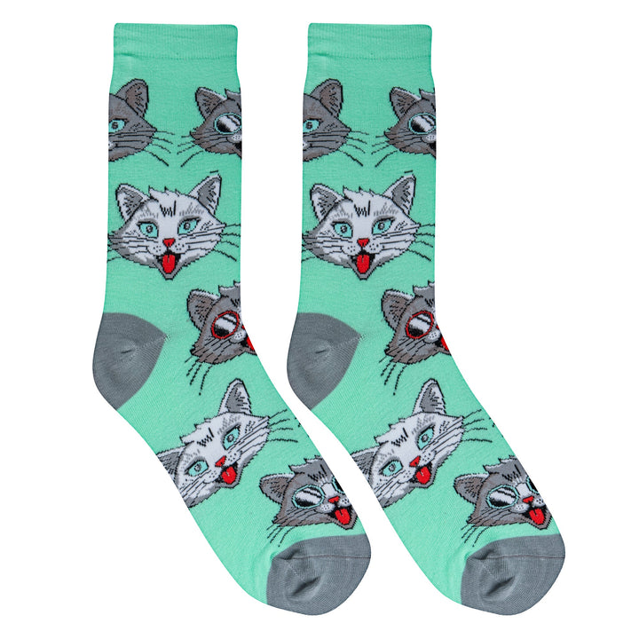 Cool Cats Crew Socks - Premium Socks from Crazy Socks - Just $7.00! Shop now at Pat's Monograms