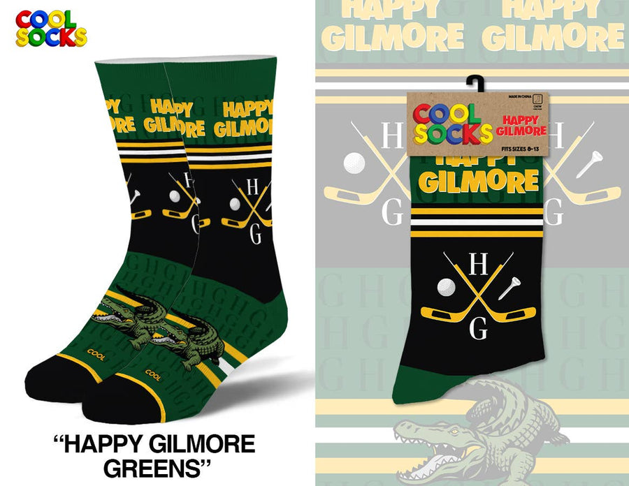 Happy Gilmore Greens - Mens Crew Folded - Premium Socks from Cool Socks - Just $11.95! Shop now at Pat's Monograms