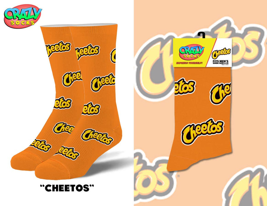 Cheetos - Mens Crew Folded - Crazy Socks - Premium Socks from Crazy Socks - Just $7! Shop now at Pat's Monograms