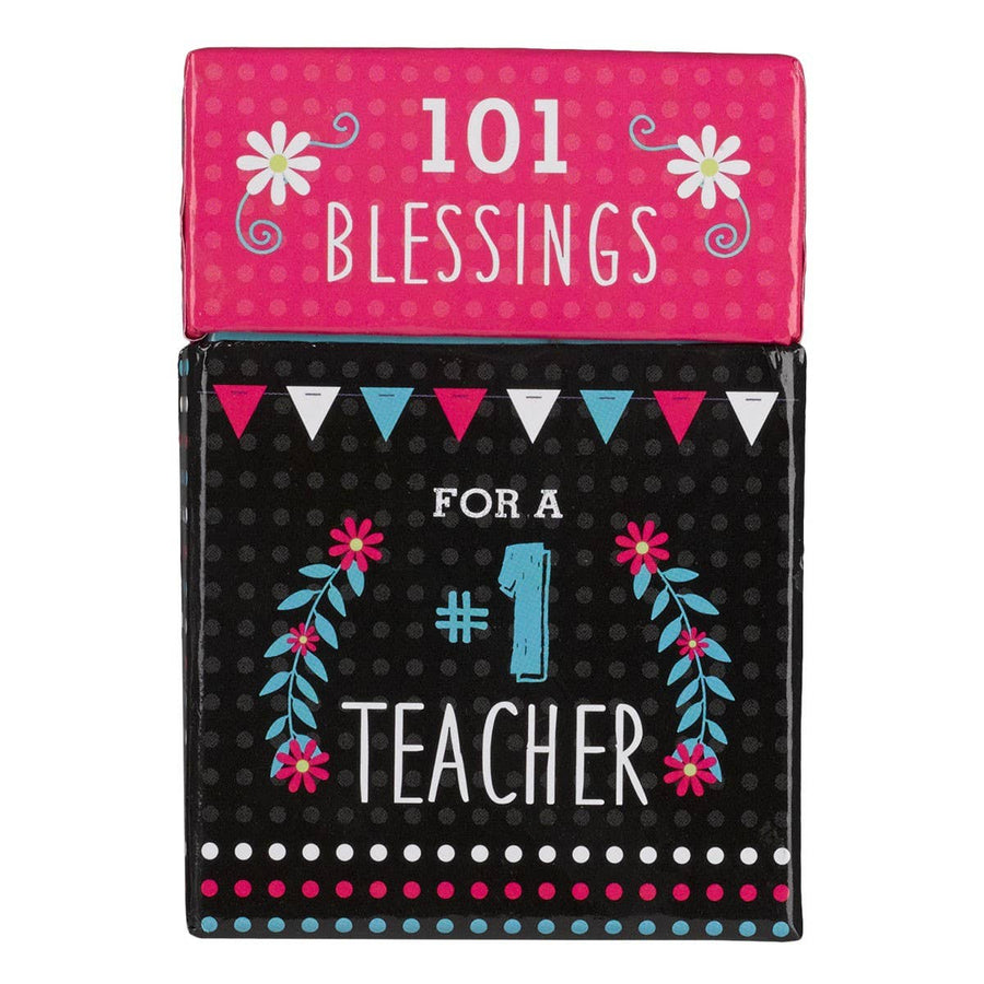 101 Blessings for a #1 Teacher Box of Blessings - Premium Teacher Gift from Christian Art Gifts - Just $4.99! Shop now at Pat's Monograms