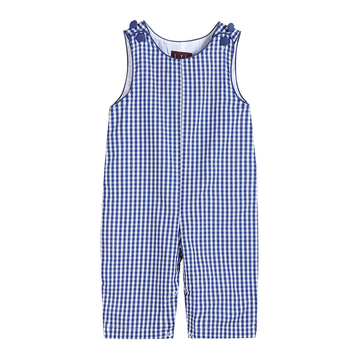 Dark Blue Gingham Overalls - Premium  from Lil Cactus - Just $29.95! Shop now at Pat's Monograms