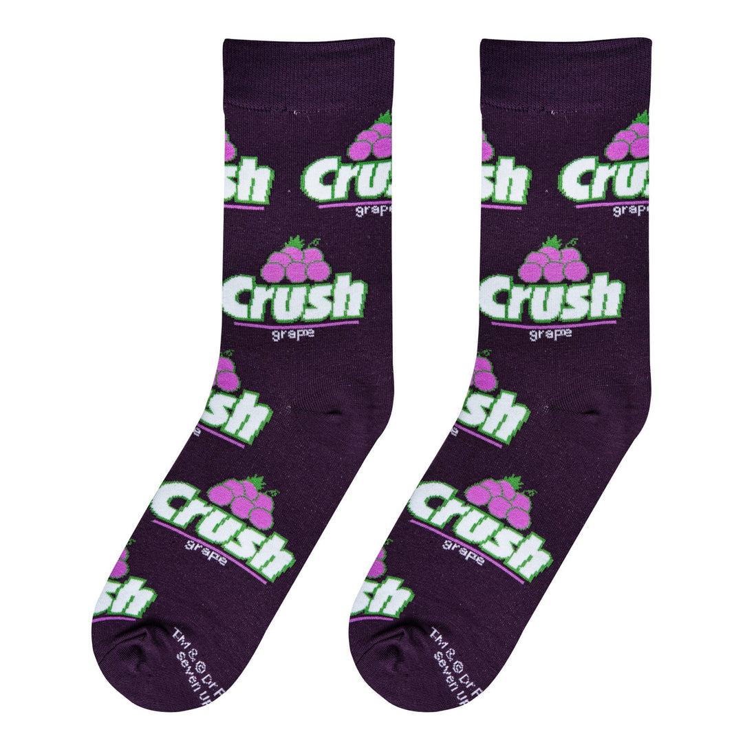 Grape Crush - Mens Crew Folded - Crazy Socks - Premium  from Crazy Socks - Just $7! Shop now at Pat's Monograms