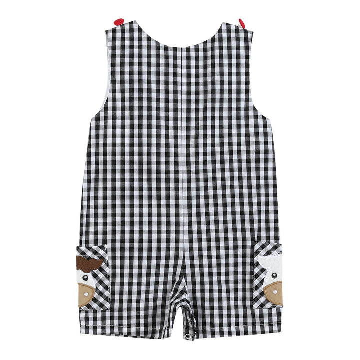 Lil Cactus - Black Gingham Barn Scene Overalls - Premium Baby & Toddler Outfits from Lil Cactus - Just $28.95! Shop now at Pat's Monograms