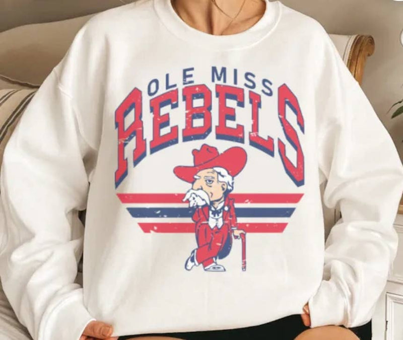 Ole miss graphic tee / sweatshirt - Premium  from 4 little hearts - Just $34.0! Shop now at Pat&