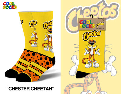 Chester Cheetah - Mens Crew Folded - Premium Socks from Cool Socks - Just $11.95! Shop now at Pat's Monograms