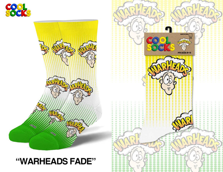 Warheads Fade - Mens Crew Folded - Premium Socks from Cool Socks - Just $11.95! Shop now at Pat's Monograms