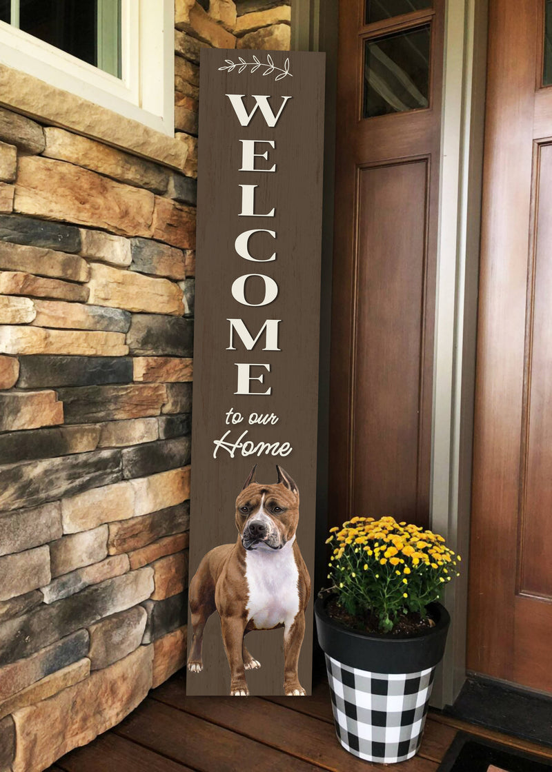 Pit Bull Welcome sign - Premium welcome sign from E&S Pets - Just $39.99! Shop now at Pat&
