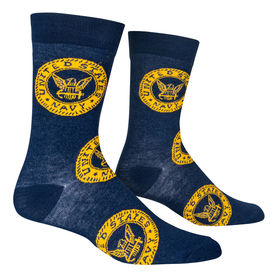 US Navy - Mens Crew Folded (Crazy Socks) - Premium Socks from Crazy Socks - Just $7! Shop now at Pat's Monograms