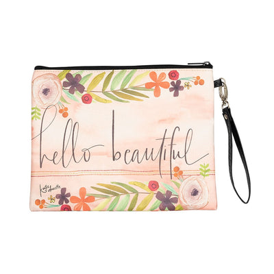 Hello Beautiful Makeup Bag - Premium Cosmetic & Toiletry Bags from Shannon Roads Gifts - Just $12.95! Shop now at Pat's Monograms
