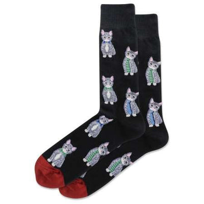 Cats in Ties Crew Socks - Premium Socks from Hotsox - Just $9.95! Shop now at Pat's Monograms