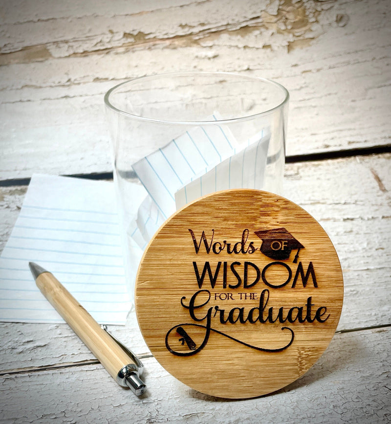 Graduation Wishes & Memories - Words of Wisdom, Personalized Jar - Premium  from Pat&