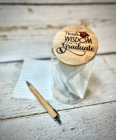 Graduation Wishes & Memories - Words of Wisdom, Personalized Jar - Premium  from Pat's Monograms - Just $14.95! Shop now at Pat's Monograms