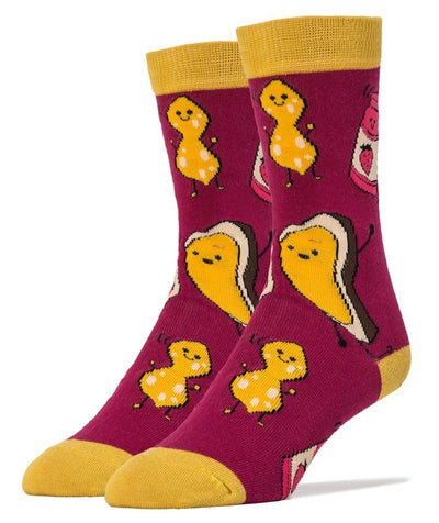 Peanut Butter Jams - Crew Socks - Premium Socks from Oooh Yeah Socks/Sock It Up/Oooh Geez Slippers - Just $9.95! Shop now at Pat's Monograms