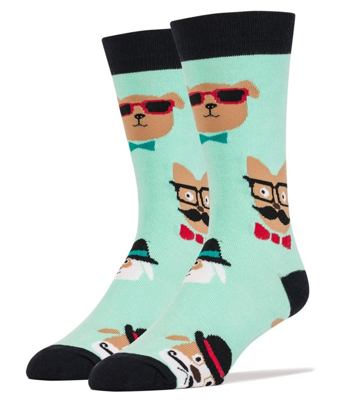 Dapper Dogs - Crew Socks - Premium Socks from Oooh Yeah Socks/Sock It Up/Oooh Geez Slippers - Just $9.95! Shop now at Pat's Monograms