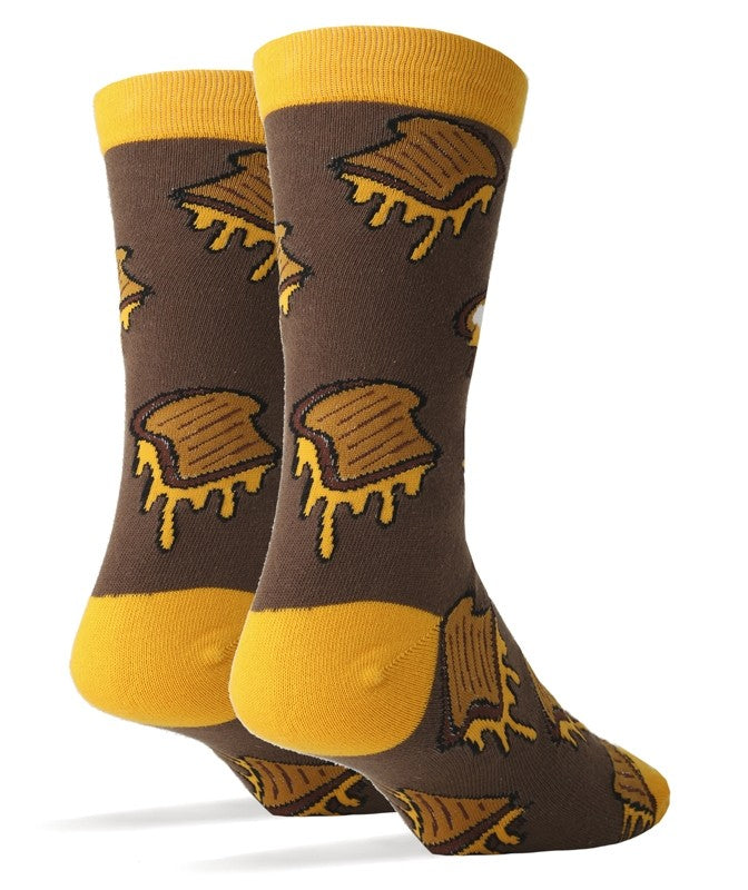 Grilled Cheez - Crew Socks - Premium Socks from Oooh Yeah Socks/Sock It Up/Oooh Geez Slippers - Just $9.95! Shop now at Pat's Monograms
