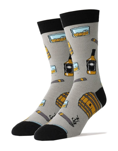 Whiskey Me - Crew Socks - Premium Socks from Oooh Yeah Socks/Sock It Up/Oooh Geez Slippers - Just $9.95! Shop now at Pat's Monograms