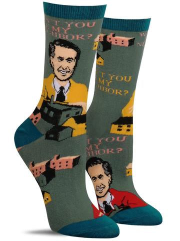 Be My Neighbor - Mr. Rogers Crew Socks - Premium Socks from Oooh Yeah Socks/Sock It Up/Oooh Geez Slippers - Just $9.95! Shop now at Pat's Monograms