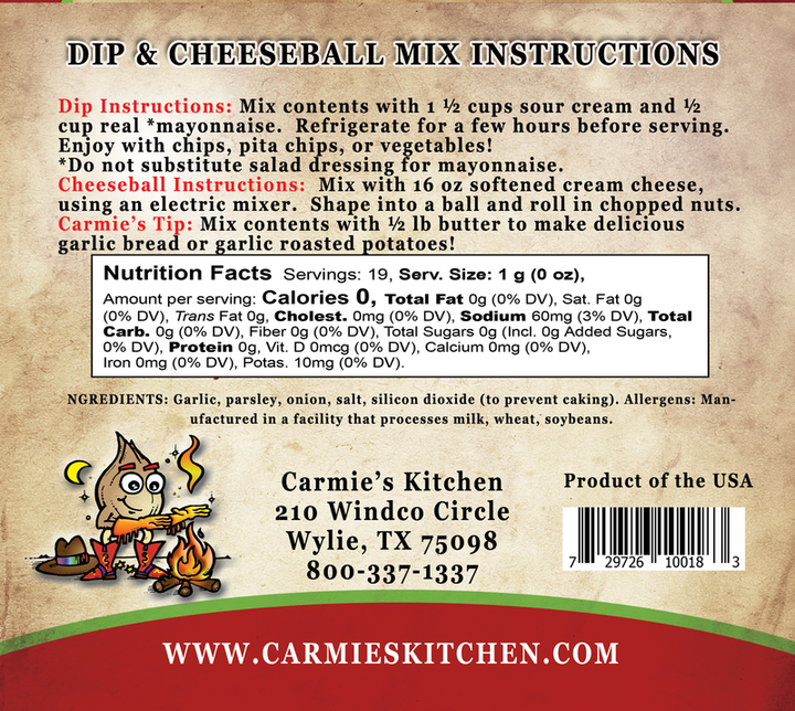 Roasted Garlic Dip - Premium Dips & Spreads from Carmie's Kitchen - Just $4.5! Shop now at Pat's Monograms