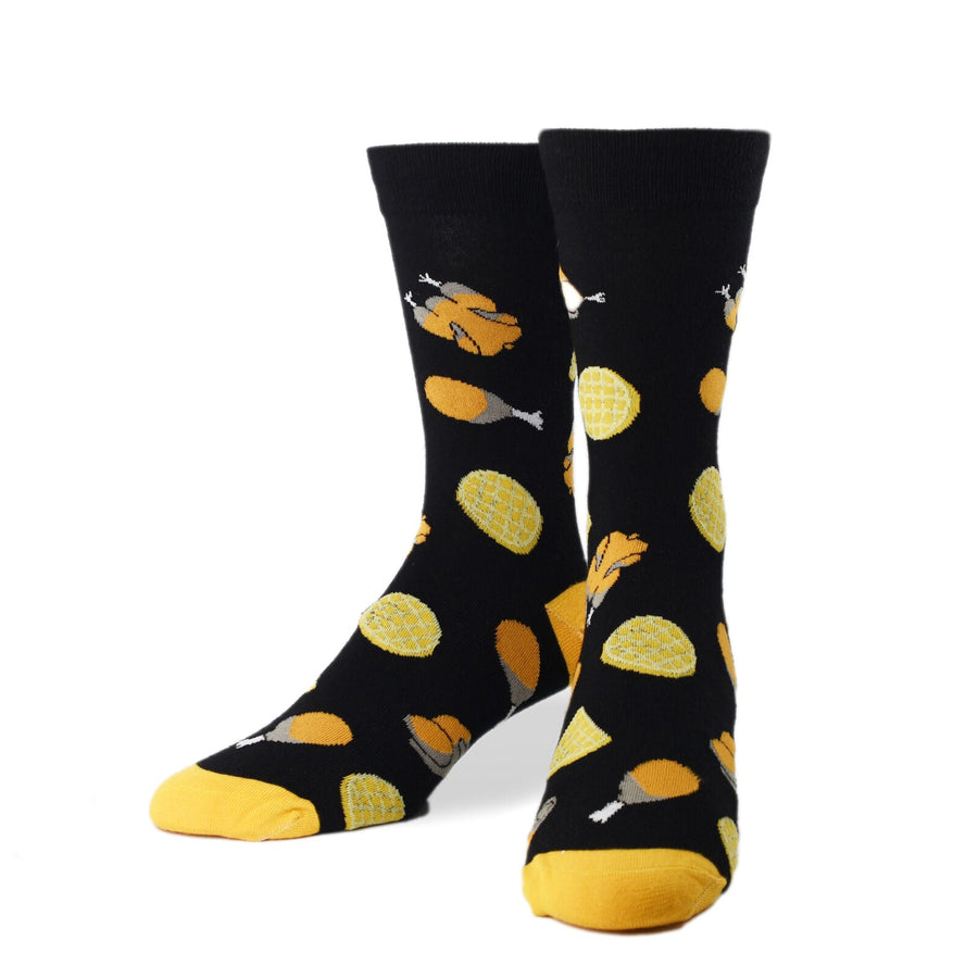 Chicken and Waffles Crew Socks - Premium Socks from Crazy Socks - Just $7.00! Shop now at Pat's Monograms
