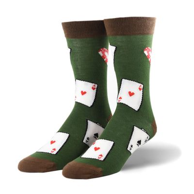 Poker Crew Socks - Premium Socks from Crazy Socks - Just $7.00! Shop now at Pat's Monograms