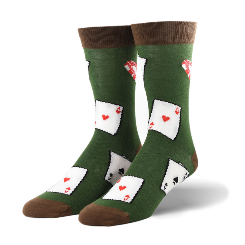 Poker Crew Socks - Premium Socks from Crazy Socks - Just $7.00! Shop now at Pat&