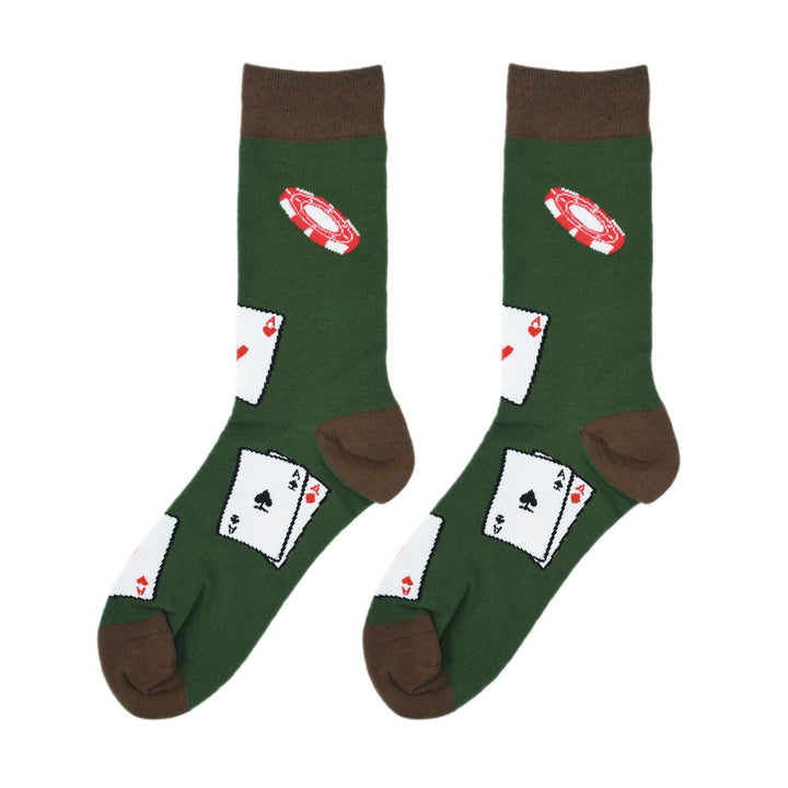 Poker Crew Socks - Premium Socks from Crazy Socks - Just $7.00! Shop now at Pat's Monograms