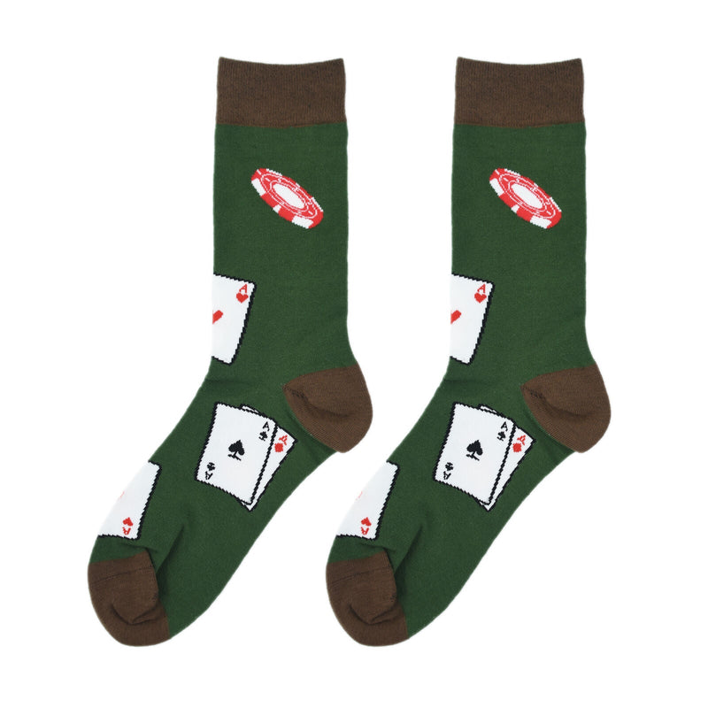 Poker Crew Socks - Premium Socks from Crazy Socks - Just $7.00! Shop now at Pat&
