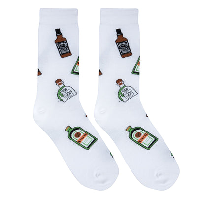 Mini Bottles Crew Socks - Premium Socks from Crazy Socks - Just $7.00! Shop now at Pat's Monograms
