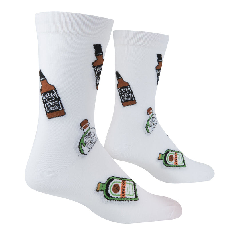 Mini Bottles Crew Socks - Premium Socks from Crazy Socks - Just $7.00! Shop now at Pat&