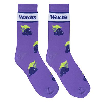 Welch's Grape Crew Socks - Premium Socks from Crazy Socks - Just $7.00! Shop now at Pat's Monograms