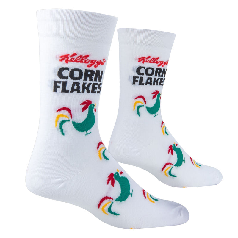 Corn Flakes Crew Socks - Premium Socks from Crazy Socks - Just $7.00! Shop now at Pat&