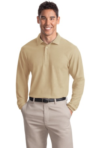 Veritas - Port Authority Unisex Long Sleeve Silk Touch Polo - Premium School Uniform from Pat's Monograms - Just $27.00! Shop now at Pat's Monograms