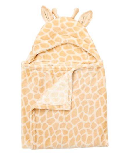 Hudson Baby Hooded Animal Face Plush Blanket, Giraffe - Premium Baby Gift from BabyVision - Just $19.99! Shop now at Pat's Monograms